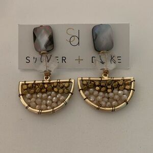 Shiver + Duke stone beaded earrings
